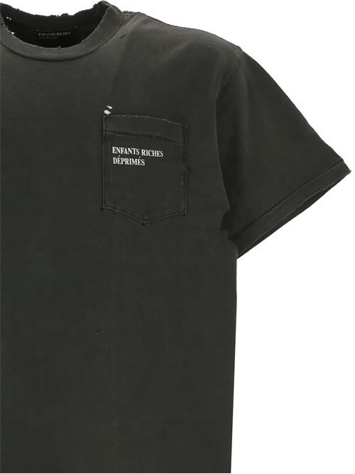 Logo pocket t-shirt Enfants Riches Deprimes | 010742SUN FADED BLACK